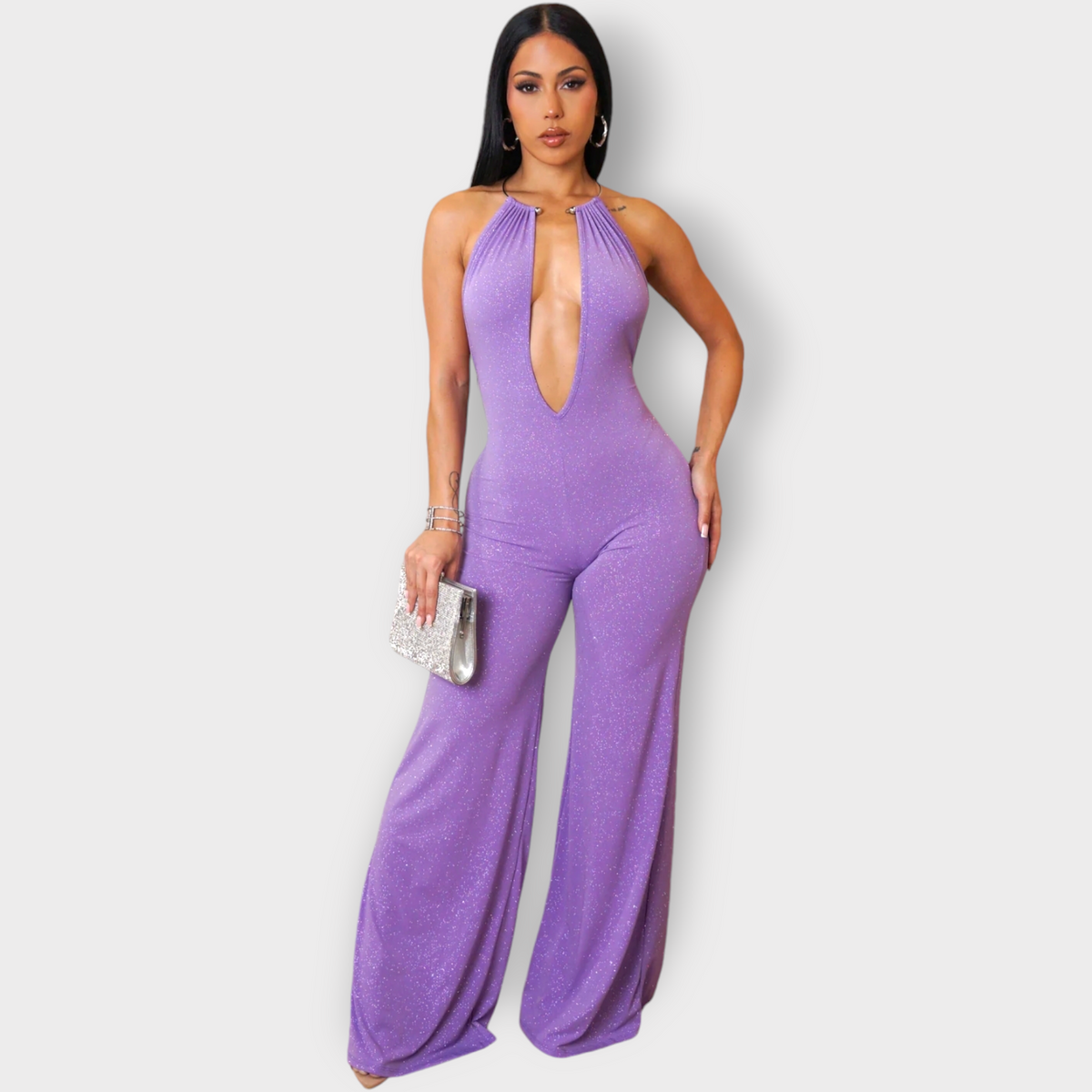 サロペット・オーバーオール・オールインワン THE SHISHIKUI C JUMP SUITS LAVENDER THE SHISHIKUI C JUMP SUITS LAVENDER