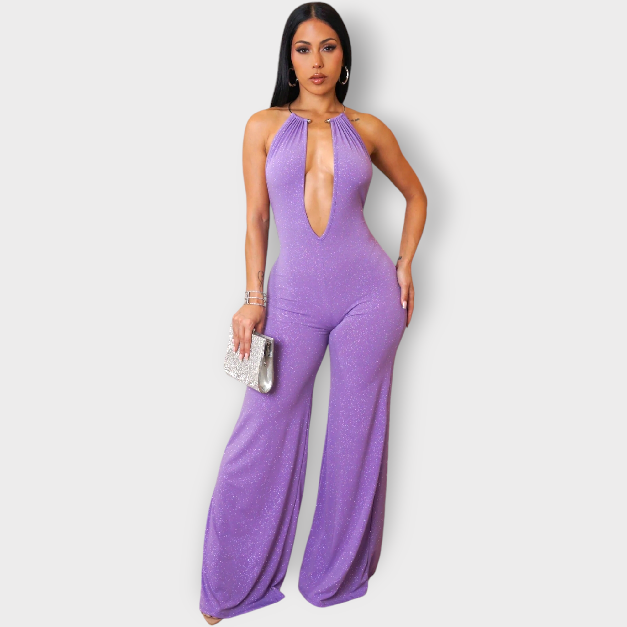 Call Me Sexii Jumpsuit ~ Purple – Coco Candii Apparel